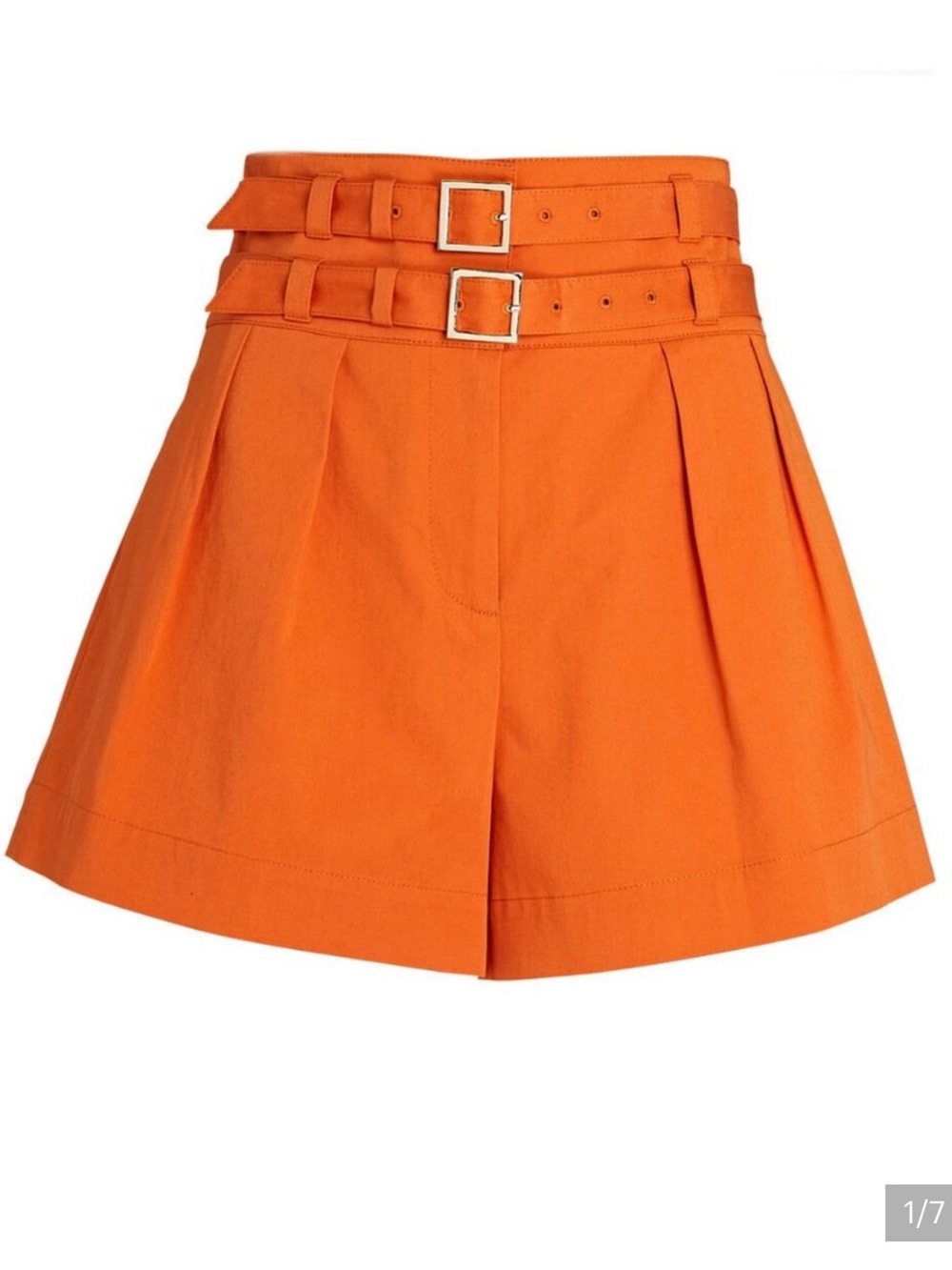 Intermix Leslie high-waist double Belted Shorts